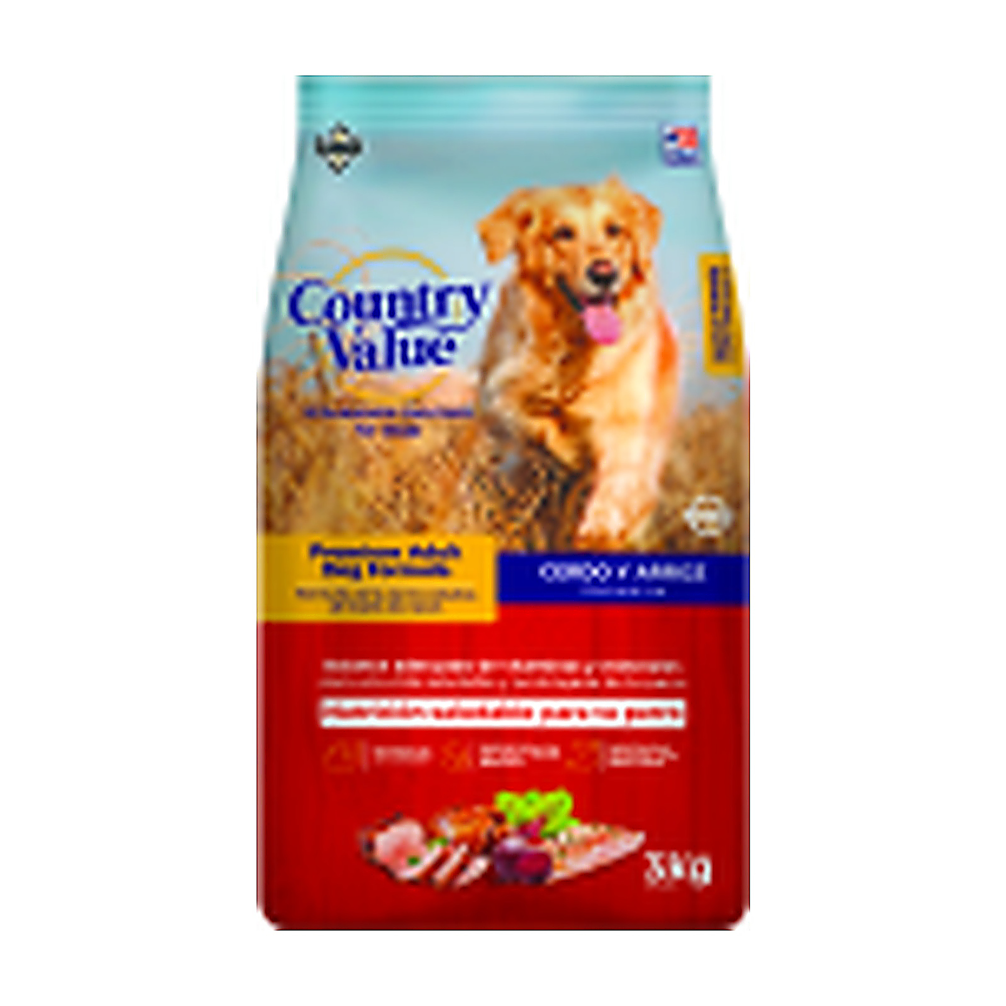 Country Value Premium Adult Dog Formula - Cerdo y Arroz