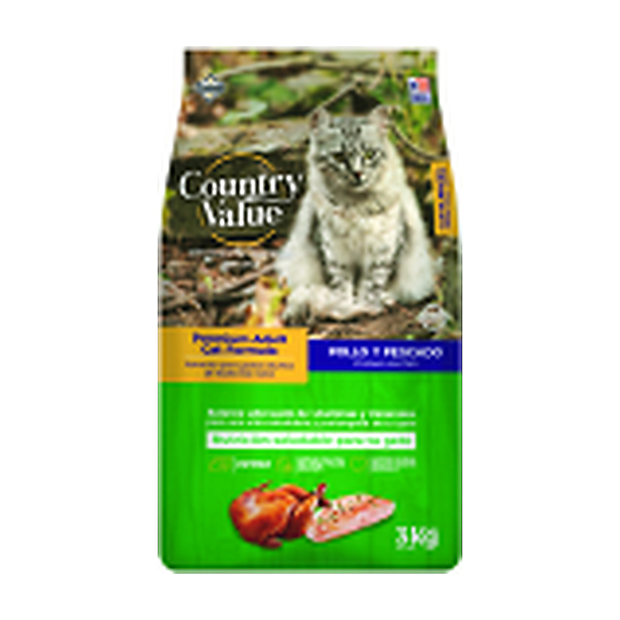 Country Value Premium Adult Cat Formula - Pollo y Pescado